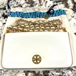 Tory Burch Mercer Leather Crossbody Handbag